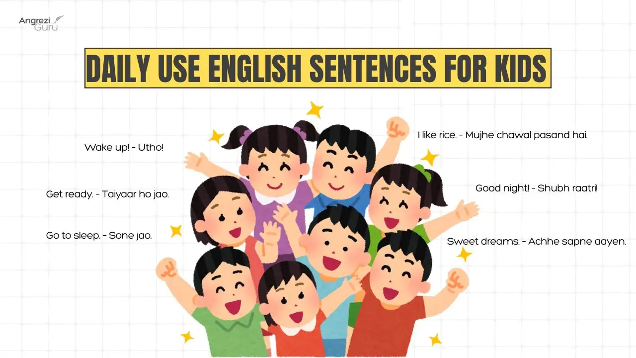 Daily Use English Sentences for Kids